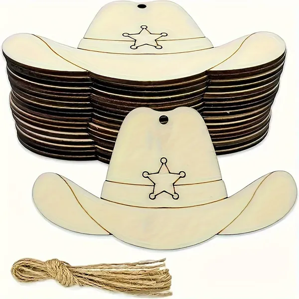 Beige_Cowboy_Hat_Wooden_Cutouts_Diy_Western_Craft_Blanks_Diy_And_Craft
