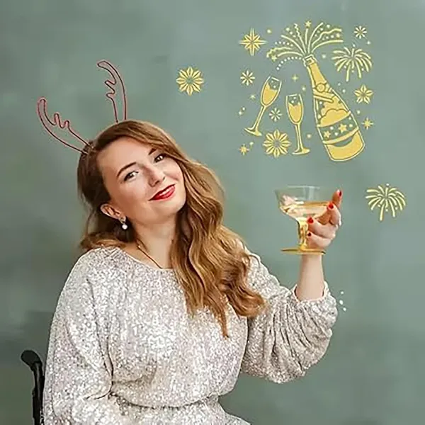 White_Champagne_Wine_Theme_Stencil_Plastic_Painting_Template_Home_Decor