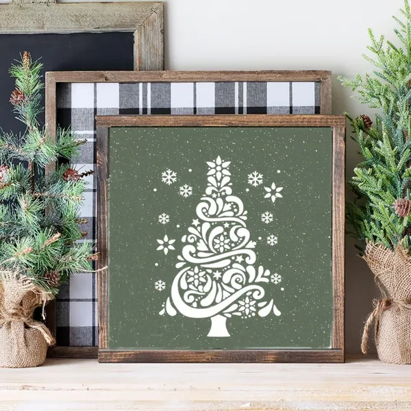 White_Christmas_Tree_Stencil_Diy_And_Craft