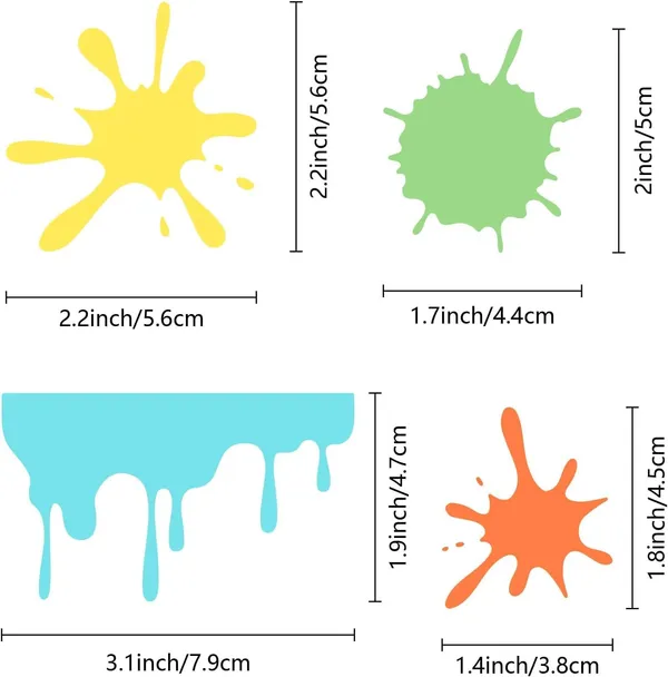 White_Paint_Splatters_Stencils_Stainless_Steel_Square_Graffiti_Stencil_Metal_Template_Diy_And_Craft