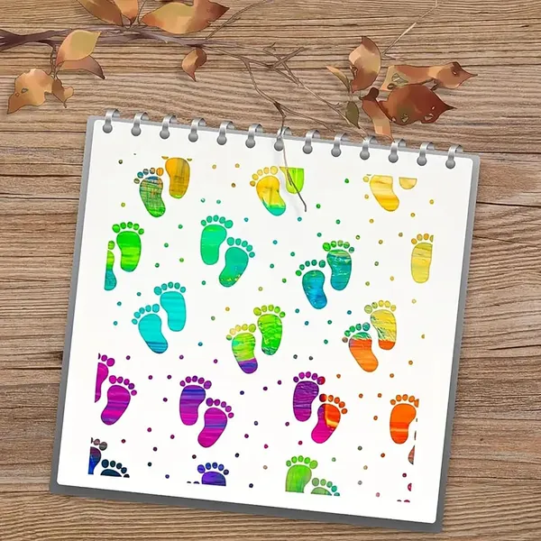 White_Footprint_Stencil_Diy_And_Craft