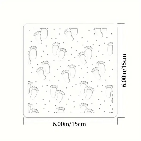 White_Footprint_Stencil_Diy_And_Craft