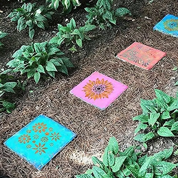 White_Boho_Sunflower_Stencil_Diy_And_Craft