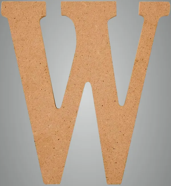 Brown_Mdf_Wooden_Alphabet_Letter_W