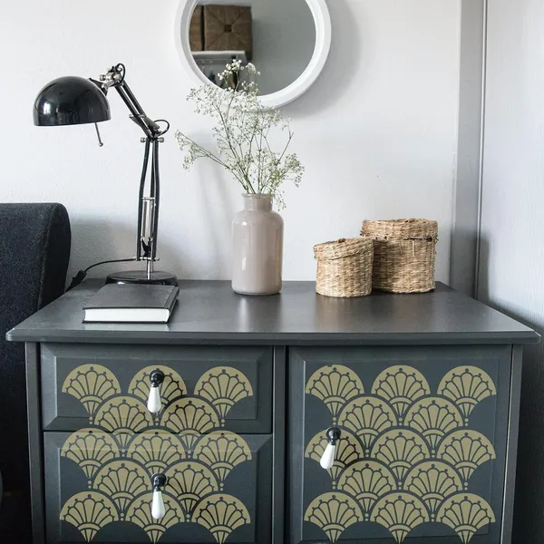 White_Art_Deco_Stencil_Cm_Diy_And_Craft