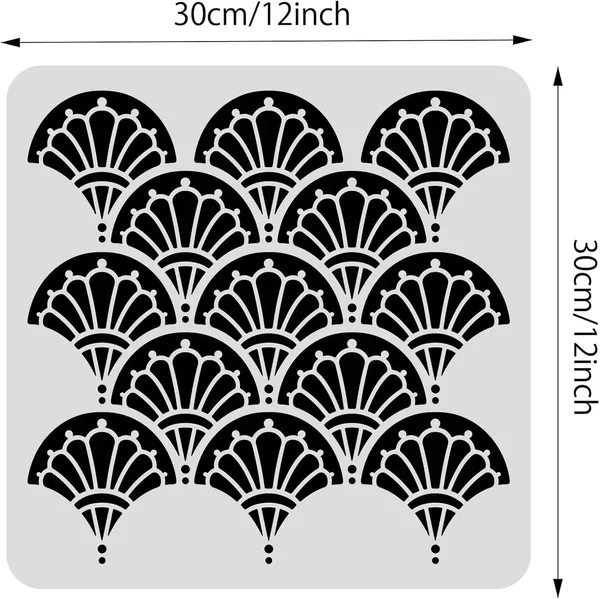 White_Art_Deco_Stencil_Cm_Diy_And_Craft