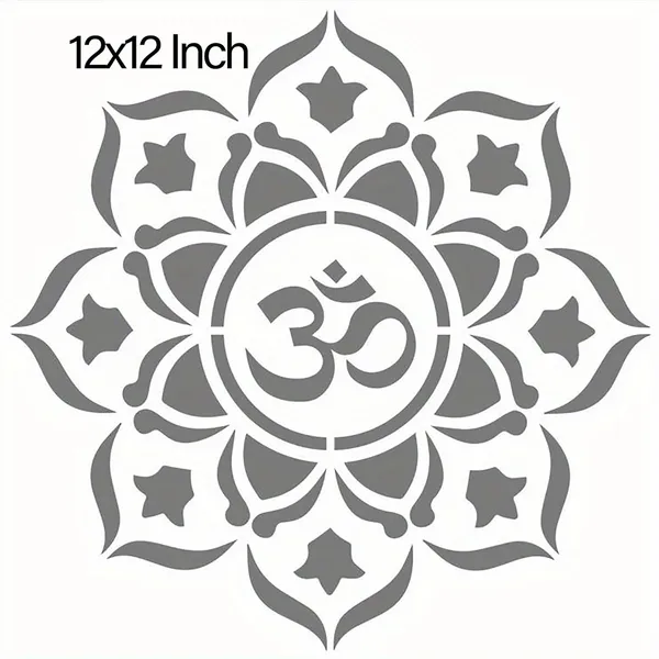 White_Om_Symbol_Stencil_Reusable_Spiritual_Template_Diy_And_Craft