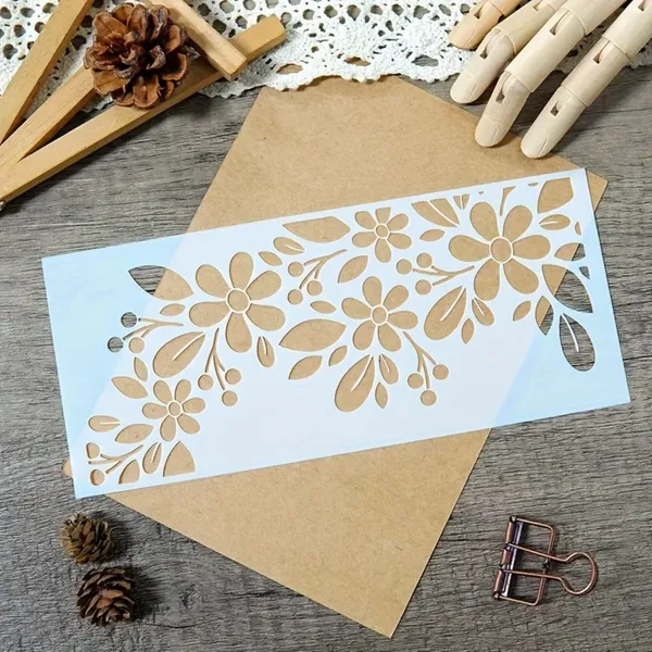 White_Reusable_Floral_Pattern_Diy_Stencil_Diy_And_Craft