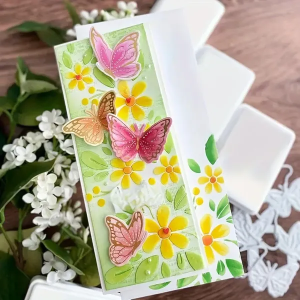 White_Reusable_Floral_Pattern_Diy_Stencil_Diy_And_Craft