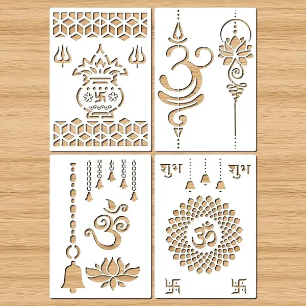 White_Indian_God_Stencils_Diy_And_Craft