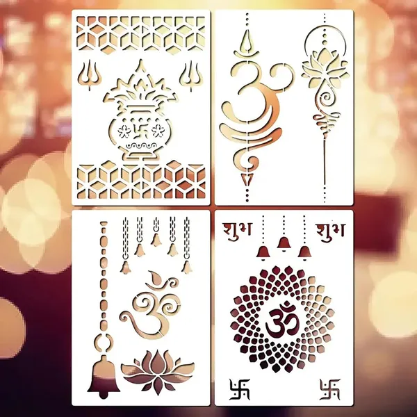 White_Indian_God_Stencils_Diy_And_Craft