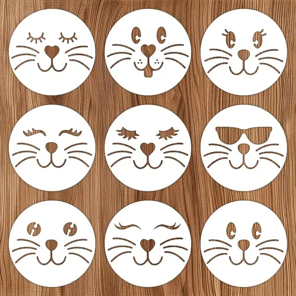 White_Bunny_Face_Stencils_Diy_And_Craft