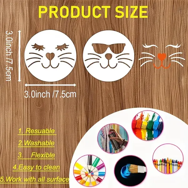 White_Bunny_Face_Stencils_Diy_And_Craft
