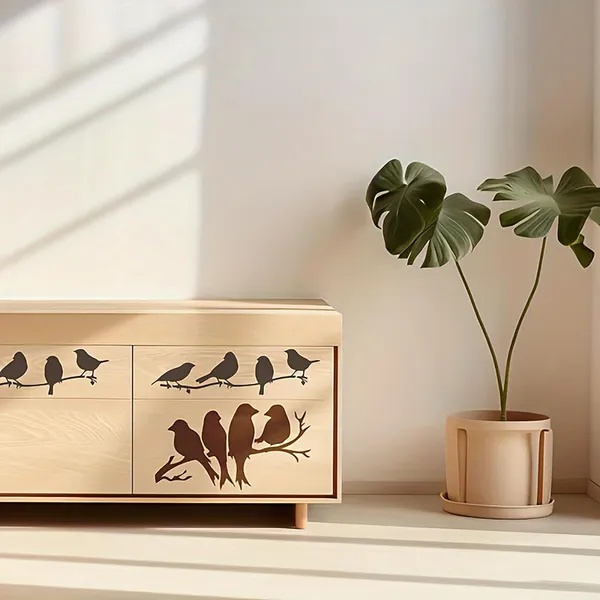 White_Birds_On_Branch_Stencil_Reusable_Painting_Template_Diy_And_Craft