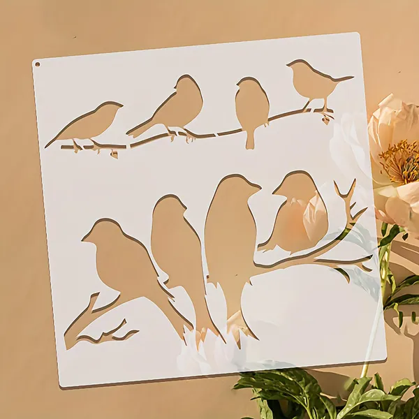 White_Birds_On_Branch_Stencil_Reusable_Painting_Template_Diy_And_Craft