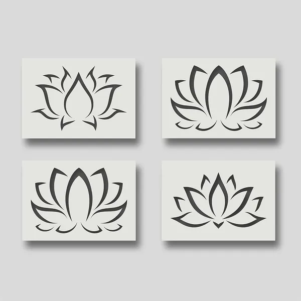 White_Lotus_Blossom_Pond_Flower_Stencils_Diy_And_Craft