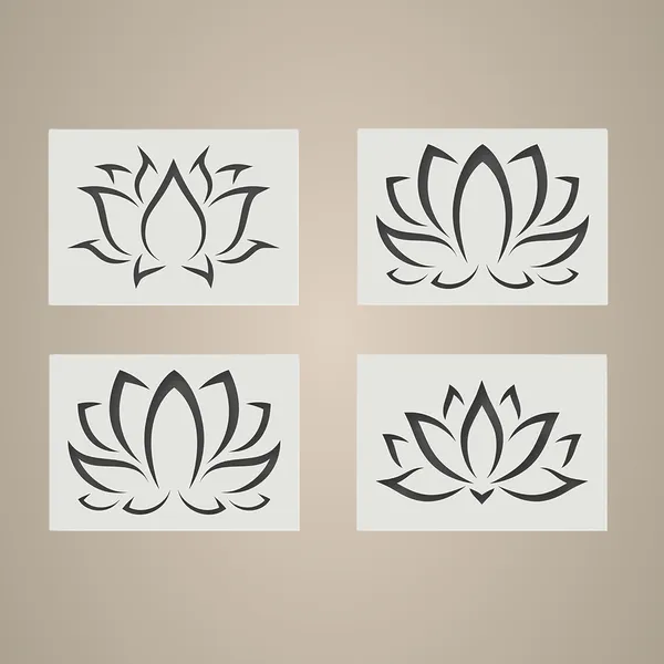 White_Lotus_Blossom_Pond_Flower_Stencils_Diy_And_Craft