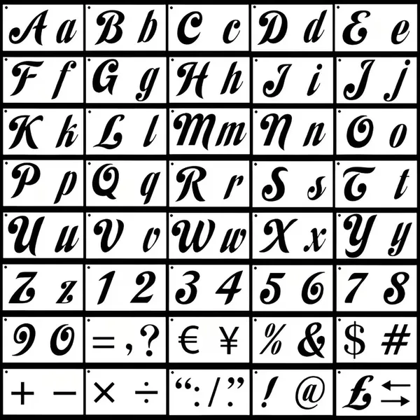 White_Alphabet_Stencil_General