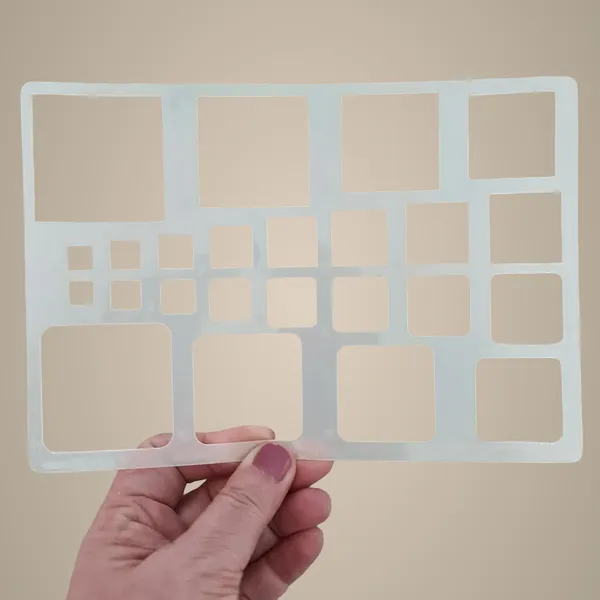 White_Geometric_Shape_Stencils_Reusable_Plastic_Template_Diy_And_Craft