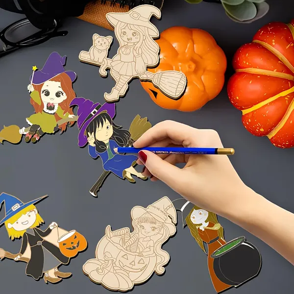 Beige_Wooden_Witch_Ornaments_Diy_And_Craft