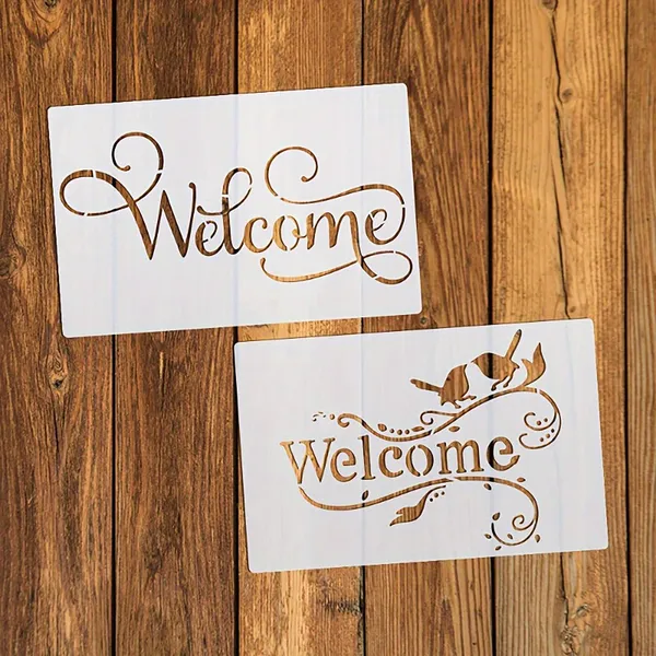 White_Welcome_Stencils_Reusable_Plastic_Letter_Templates_Diy_And_Craft