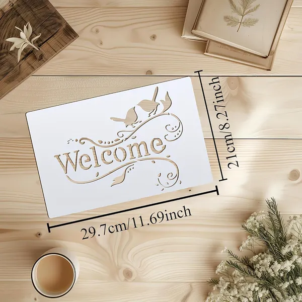 White_Welcome_Stencils_Reusable_Plastic_Letter_Templates_Diy_And_Craft