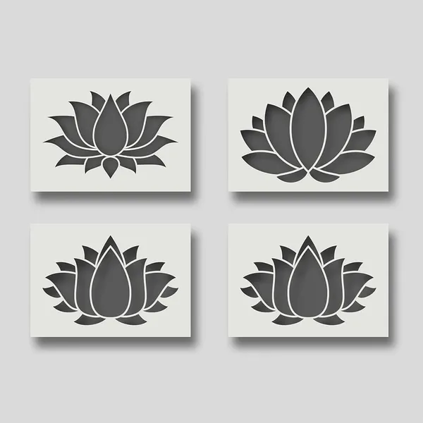 White_Lotus_Flower_Stencil_Reusable_Yoga_Meditation_Art_Template_Diy_And_Craft
