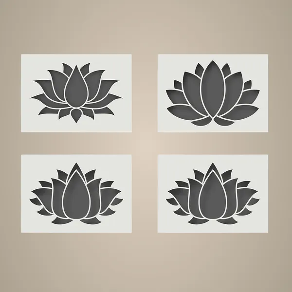 White_Lotus_Flower_Stencil_Reusable_Yoga_Meditation_Art_Template_Diy_And_Craft