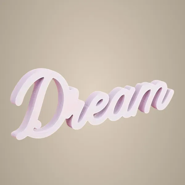 White_Dream_Letter_Wpc_Modern_Pure_White_Decoration_Inspirational_Desktop_Decoration_Suitable_General