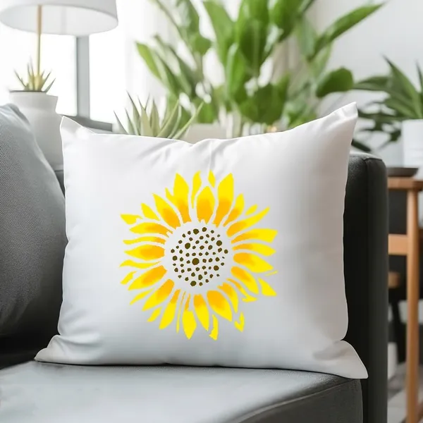 White_Large_Flower_Painting_Stencils_Sunflower_Daisy_Rose_Butterfly_Templates_Diy_And_Craft