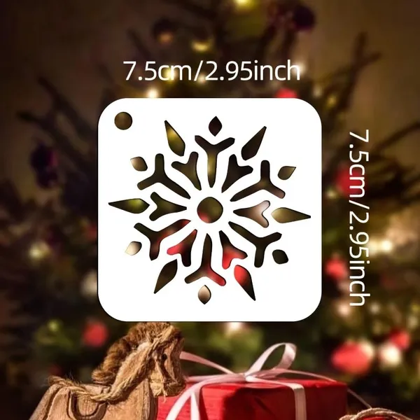 White_Christmas_Stencil_Templates_Plastic_Cut_Out_Designs_General