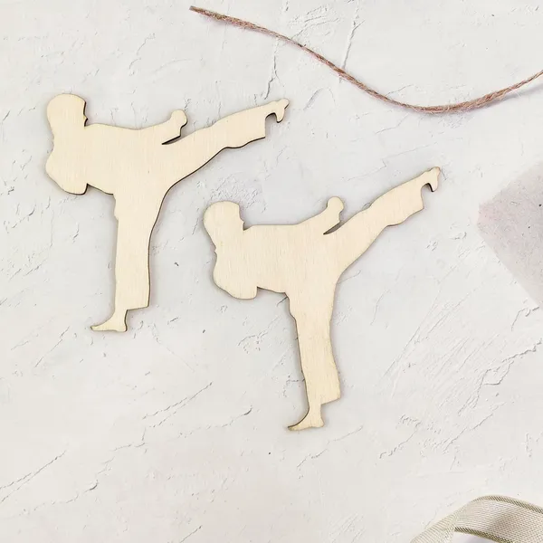 Beige_Wooden_Sport_Karate_Cutouts_Diy_And_Craft