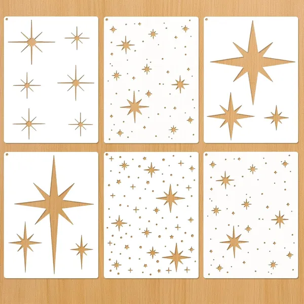 White_Star_Painting_Stencils_Diy_Pet_Templates_Diy_And_Craft
