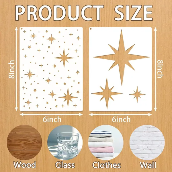 White_Star_Painting_Stencils_Diy_Pet_Templates_Diy_And_Craft