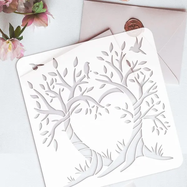 White_Love_Tree_Painting_Stencil_Tree_Life_Template_Diy_And_Craft