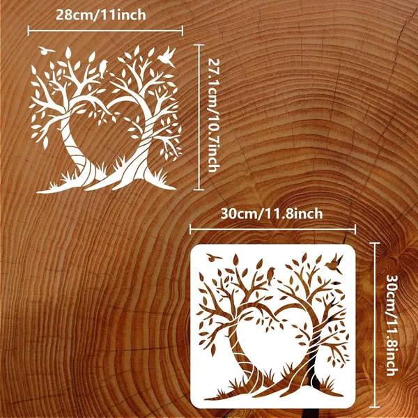 White_Love_Tree_Painting_Stencil_Tree_Life_Template_Diy_And_Craft