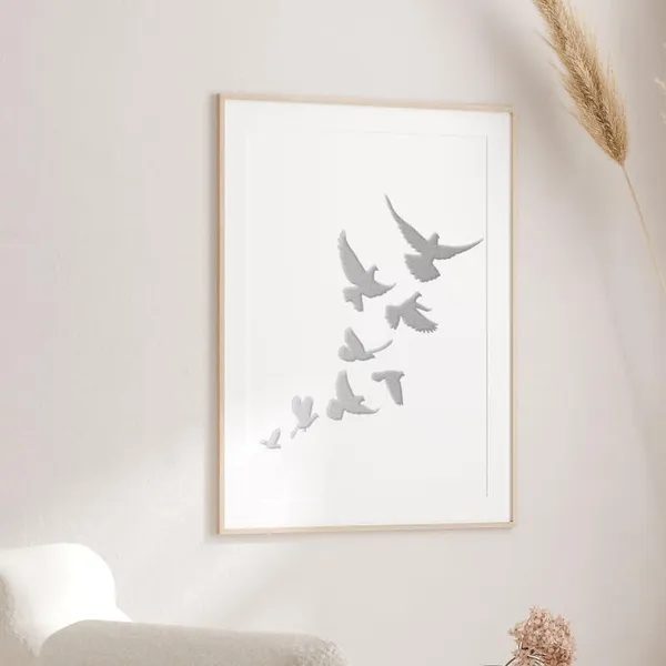 White_Sky_Birds_Painting_Template_Group_Birds_Spray_Graffiti_Hollow_Painting_Illustration_Stencil_Diy_And_Craft