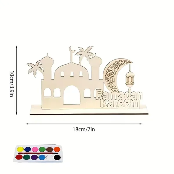 Beige_Mosque_Shape_Diy_Ramadan_Pine_Wood_Table_Base_Diy_And_Craft