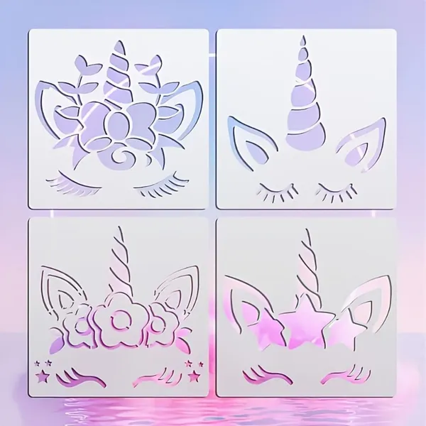 White_Unicorn_Stencil_Templates_Cm_Diy_And_Craft