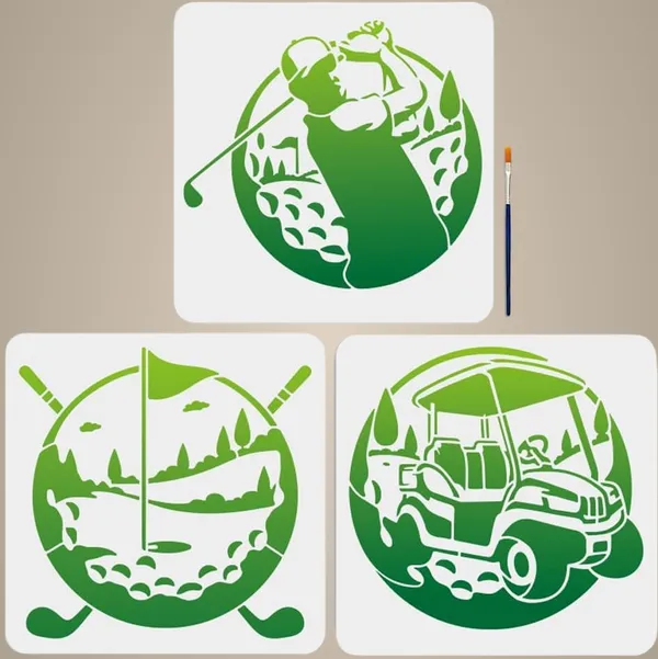 White_Golf_Stencils_Diy_And_Craft