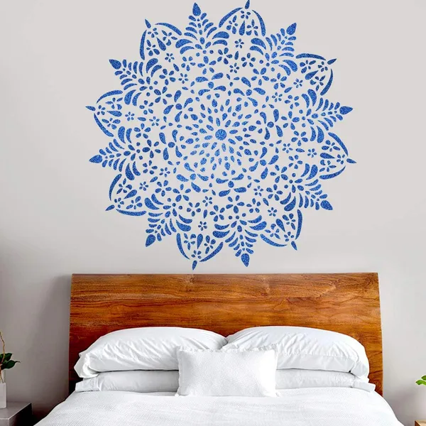 White_Mandala_Wall_Stencil_Painting_Template_Home_Decor