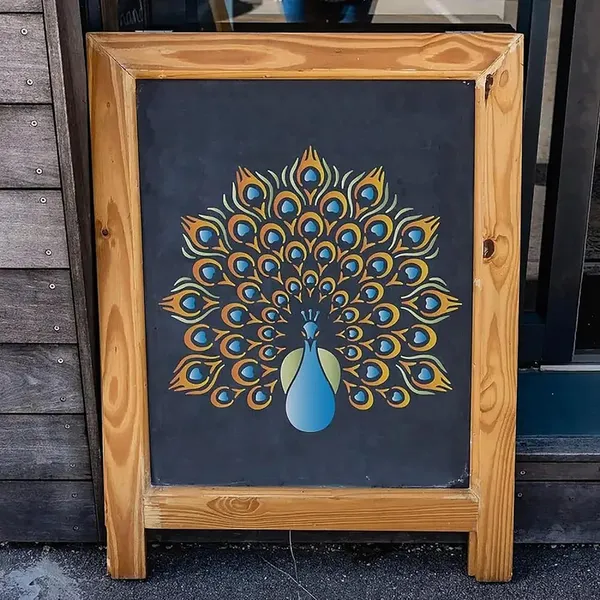 White_Peacock_Stencil_Reusable_Plastic_Painting_Template_Diy_And_Craft