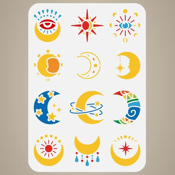 White_Sun_Moon_Star_Stencil_Moon_Phase_Eye_Painting_Template_Diy_And_Craft