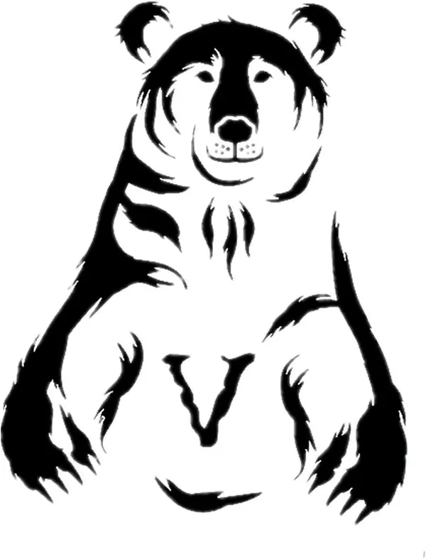 White_Bear_Animal_Stencil_Diy_And_Craft