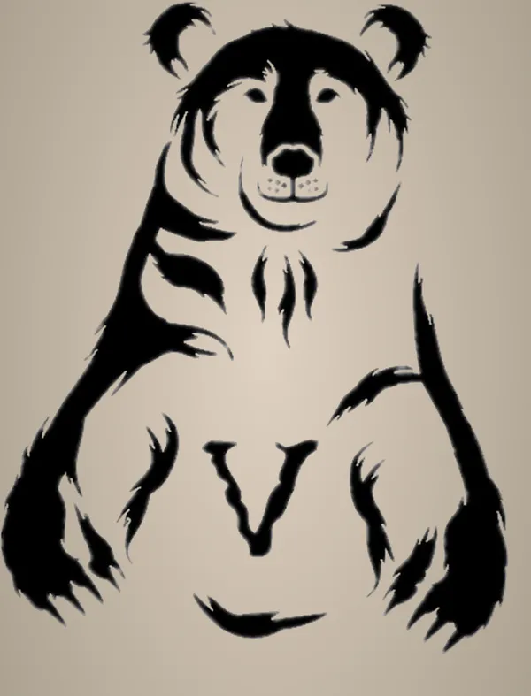 White_Bear_Animal_Stencil_Diy_And_Craft