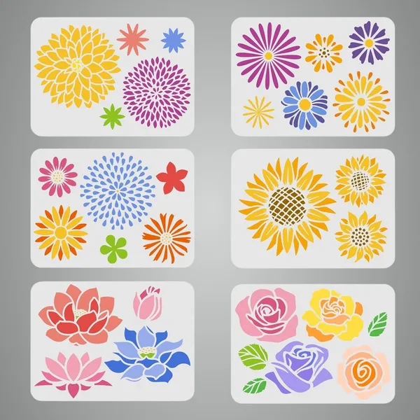 White_Flower_Stencils_Set_Diy_And_Craft