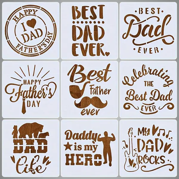 White_Fathers_Day_Stencils_Pet_Dad_Templates_Diy_And_Craft