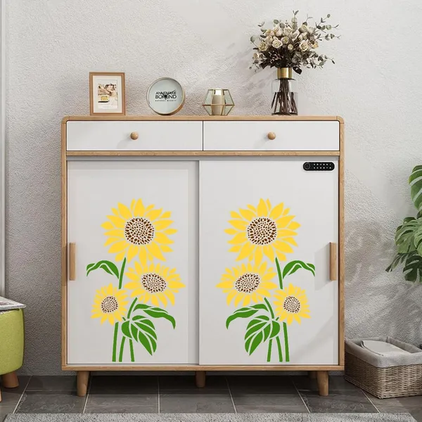 White_Large_Flower_Stencil_Diy_And_Craft