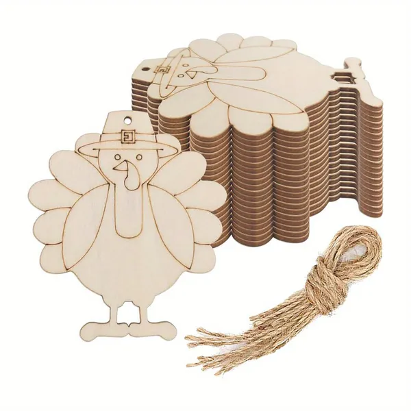 Beige_Wooden_Turkey_Cutouts_Diy_And_Craft