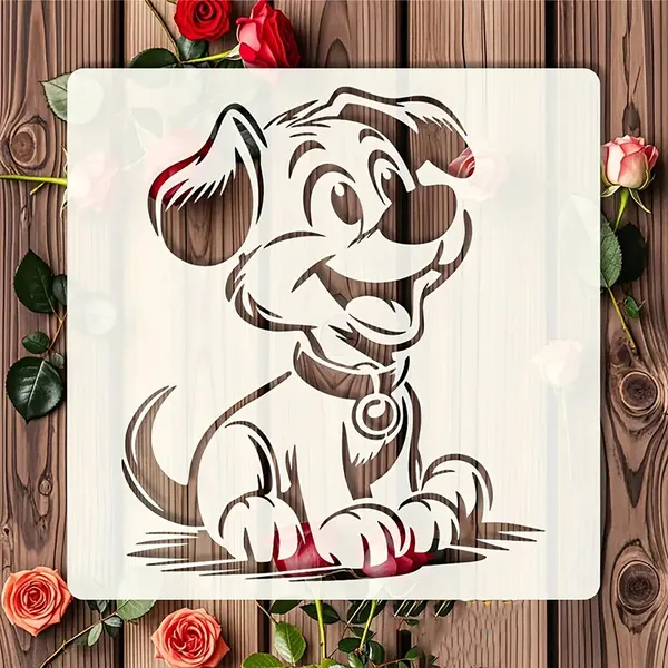 White_Dog_Themed_Stencil_Diy_And_Craft